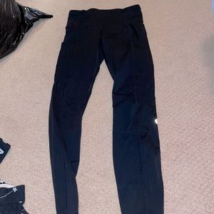 lululemon black leggings invigorate high rise